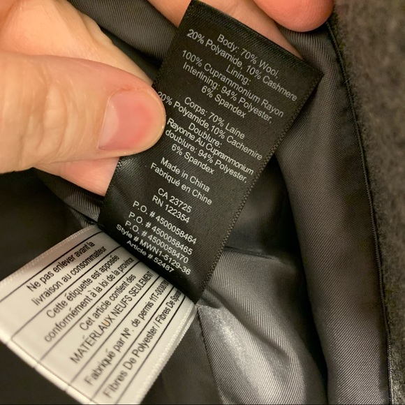 Aritzia Babaton Pearce Wool Coat with hood in grey - Picture 11 of 16